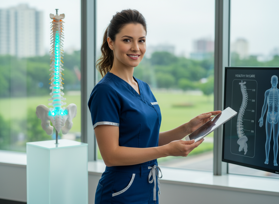 firefly gemini flash i want more attractive image ai generated doctor of spine care 972013